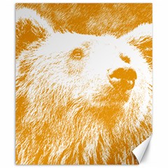 Bear Canvas 20  X 24  by snowwhitegirl