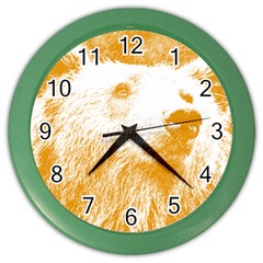 Bear Color Wall Clock by snowwhitegirl