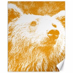 Bear Canvas 11  X 14  by snowwhitegirl