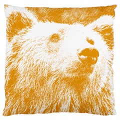 Bear Large Cushion Case (one Side) by snowwhitegirl