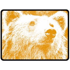 Bear Double Sided Fleece Blanket (large)  by snowwhitegirl