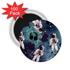 Astronaut Space Galaxy 2 25  Magnets (100 Pack)  by snowwhitegirl