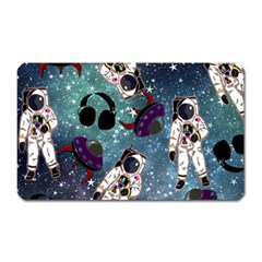 Astronaut Space Galaxy Magnet (rectangular) by snowwhitegirl