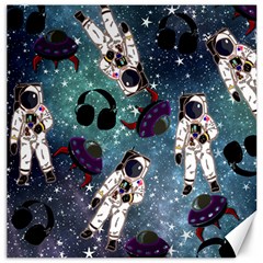 Astronaut Space Galaxy Canvas 12  X 12  by snowwhitegirl