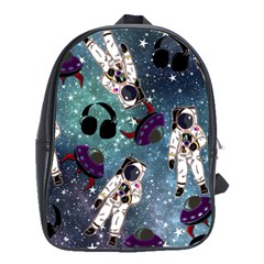 Astronaut Space Galaxy School Bag (large) by snowwhitegirl