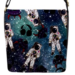 Astronaut Space Galaxy Flap Closure Messenger Bag (s) by snowwhitegirl