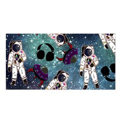 Astronaut Space Galaxy Satin Shawl by snowwhitegirl