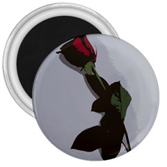 Red Rose 3  Magnets by snowwhitegirl