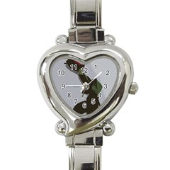 Red Rose Heart Italian Charm Watch by snowwhitegirl