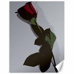 Red Rose Canvas 18  X 24  by snowwhitegirl