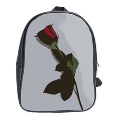 Red Rose School Bag (large) by snowwhitegirl