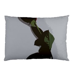 Red Rose Pillow Case (two Sides) by snowwhitegirl