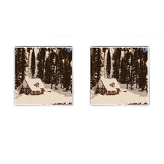 Cottage Cufflinks (square) by snowwhitegirl