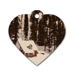 Cottage Dog Tag Heart (one Side) by snowwhitegirl