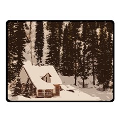 Cottage Double Sided Fleece Blanket (small)  by snowwhitegirl