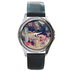 Caravan Round Metal Watch by snowwhitegirl