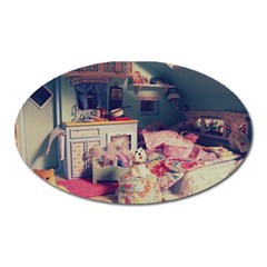 Caravan Oval Magnet by snowwhitegirl