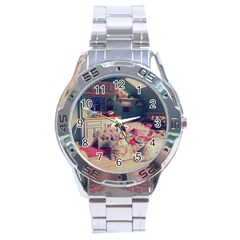 Caravan Stainless Steel Analogue Watch