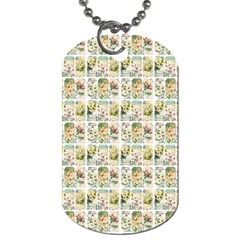 Victorian Flower Labels Dog Tag (one Side) by snowwhitegirl