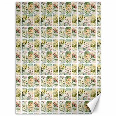 Victorian Flower Labels Canvas 36  X 48  by snowwhitegirl