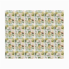 Victorian Flower Labels Small Glasses Cloth (2-side) by snowwhitegirl