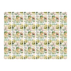 Victorian Flower Labels Double Sided Flano Blanket (mini)  by snowwhitegirl