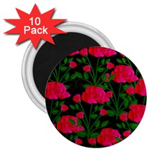 Roses At Night 2 25  Magnets (10 Pack)  by snowwhitegirl