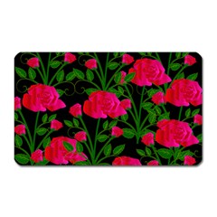 Roses At Night Magnet (rectangular) by snowwhitegirl