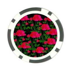 Roses At Night Poker Chip Card Guard by snowwhitegirl