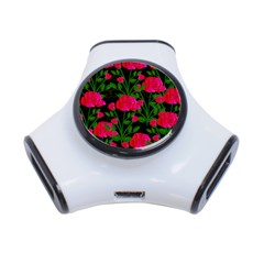 Roses At Night 3-port Usb Hub by snowwhitegirl