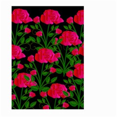 Roses At Night Large Garden Flag (two Sides) by snowwhitegirl