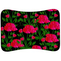 Roses At Night Velour Seat Head Rest Cushion