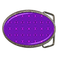 Bold Geometric Purple Circles Belt Buckles