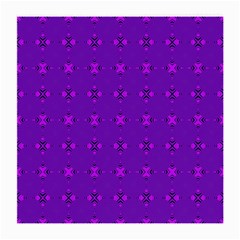 Bold Geometric Purple Circles Medium Glasses Cloth by BrightVibesDesign