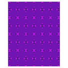 Bold Geometric Purple Circles Drawstring Bag (Small)