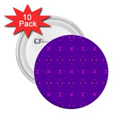 Bold Geometric Purple Circles 2.25  Buttons (10 pack) 