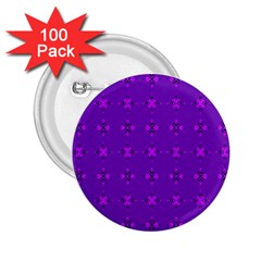 Bold Geometric Purple Circles 2.25  Buttons (100 pack) 