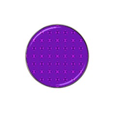 Bold Geometric Purple Circles Hat Clip Ball Marker