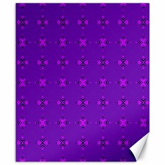 Bold Geometric Purple Circles Canvas 8  x 10 