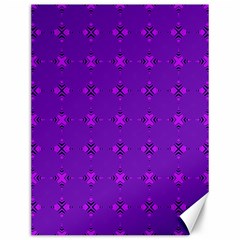 Bold Geometric Purple Circles Canvas 12  x 16 