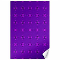 Bold Geometric Purple Circles Canvas 20  x 30 