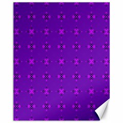 Bold Geometric Purple Circles Canvas 11  x 14 