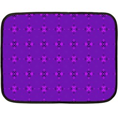 Bold Geometric Purple Circles Double Sided Fleece Blanket (Mini) 