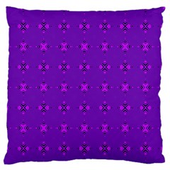 Bold Geometric Purple Circles Standard Flano Cushion Case (One Side)