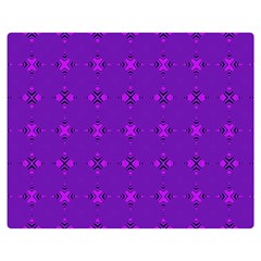 Bold Geometric Purple Circles Double Sided Flano Blanket (medium)  by BrightVibesDesign