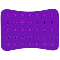 Bold Geometric Purple Circles Velour Seat Head Rest Cushion