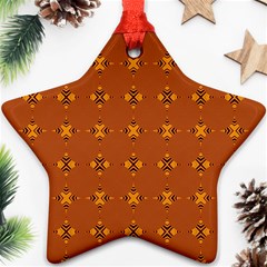 Bold  Geometric Yellow Circles Sm Ornament (star)