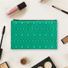 Modern Bold Geometric Green Circles Sm Cosmetic Bag (medium) by BrightVibesDesign