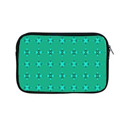 Modern Bold Geometric Green Circles Sm Apple Macbook Pro 13  Zipper Case by BrightVibesDesign