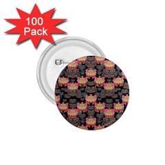 Heavy Metal Meets Power Of The Big Flower 1 75  Buttons (100 Pack)  by pepitasart